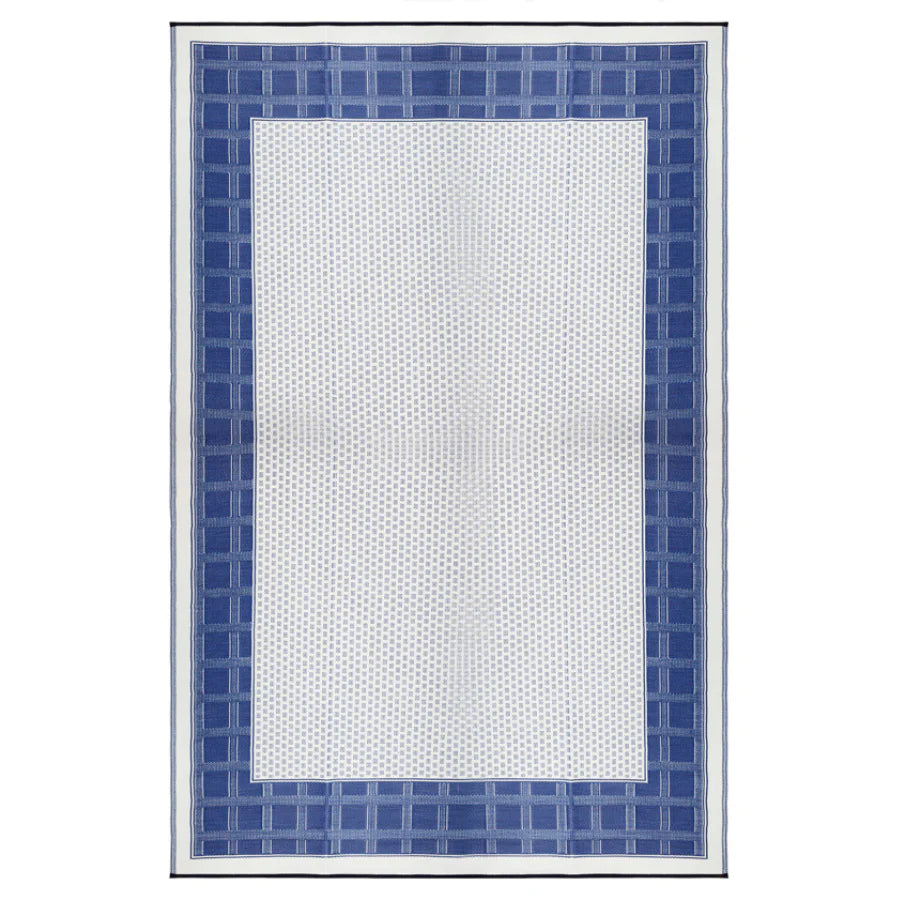 Fab Habitat Indoor/Outdoor Rug - Europa Midnight Blue
