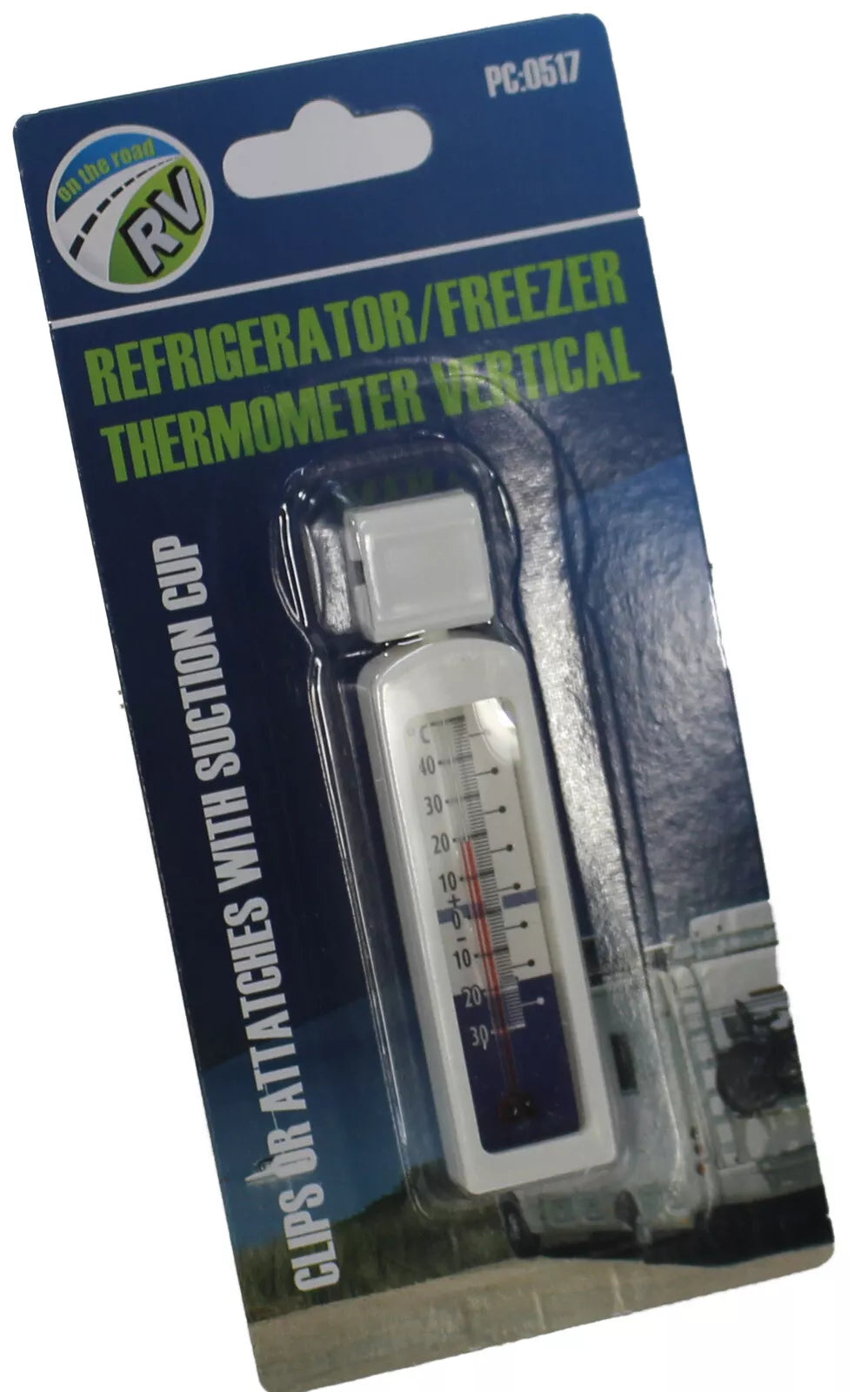 On the Road Vertical Fridge/Freezer Thermometer