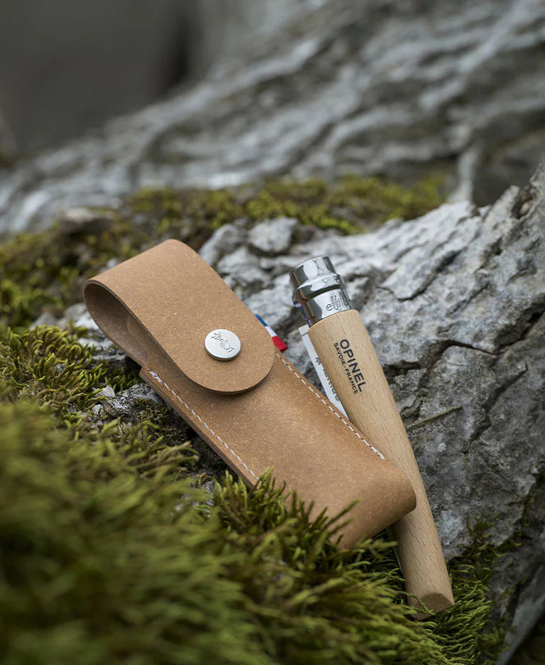 Opinel Leather Sheath Simple With French Flag