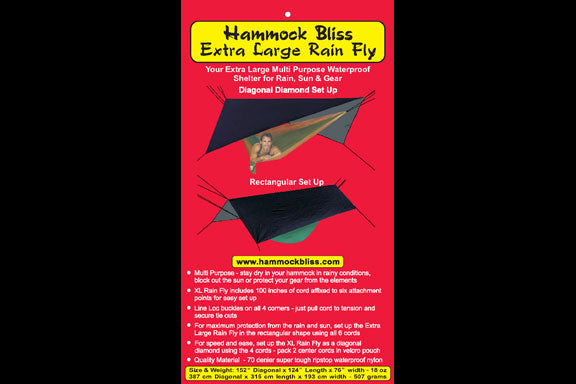 Hammock Bliss Extra Large Waterprooof Hammock Shelter