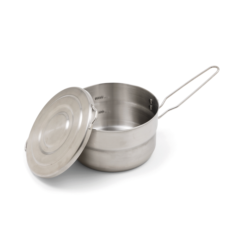 Campfire Stainless Steel Mess Pot - 1.5 Litres