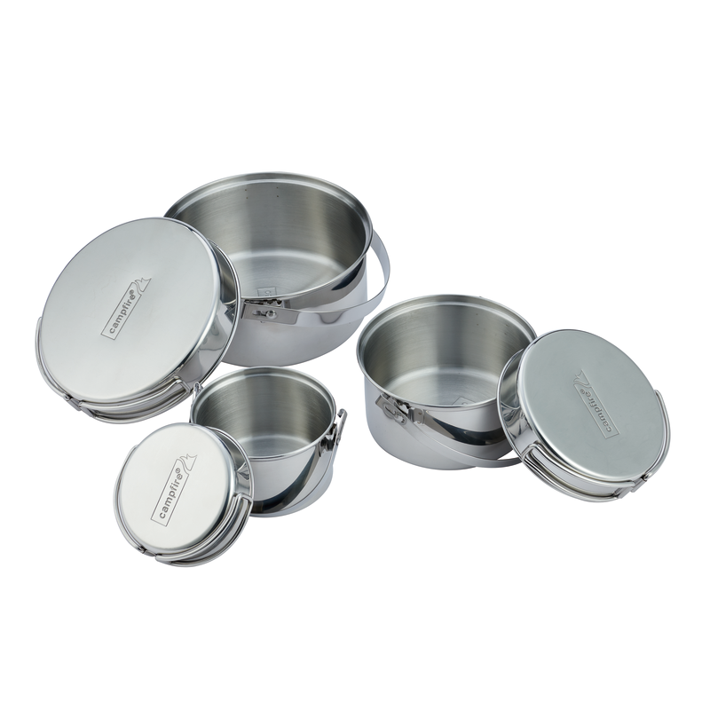 Campfire Stainless Steel Pot Set - 6 Piece