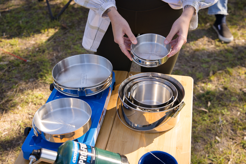 Campfire Stainless Steel Pot Set - 6 Piece