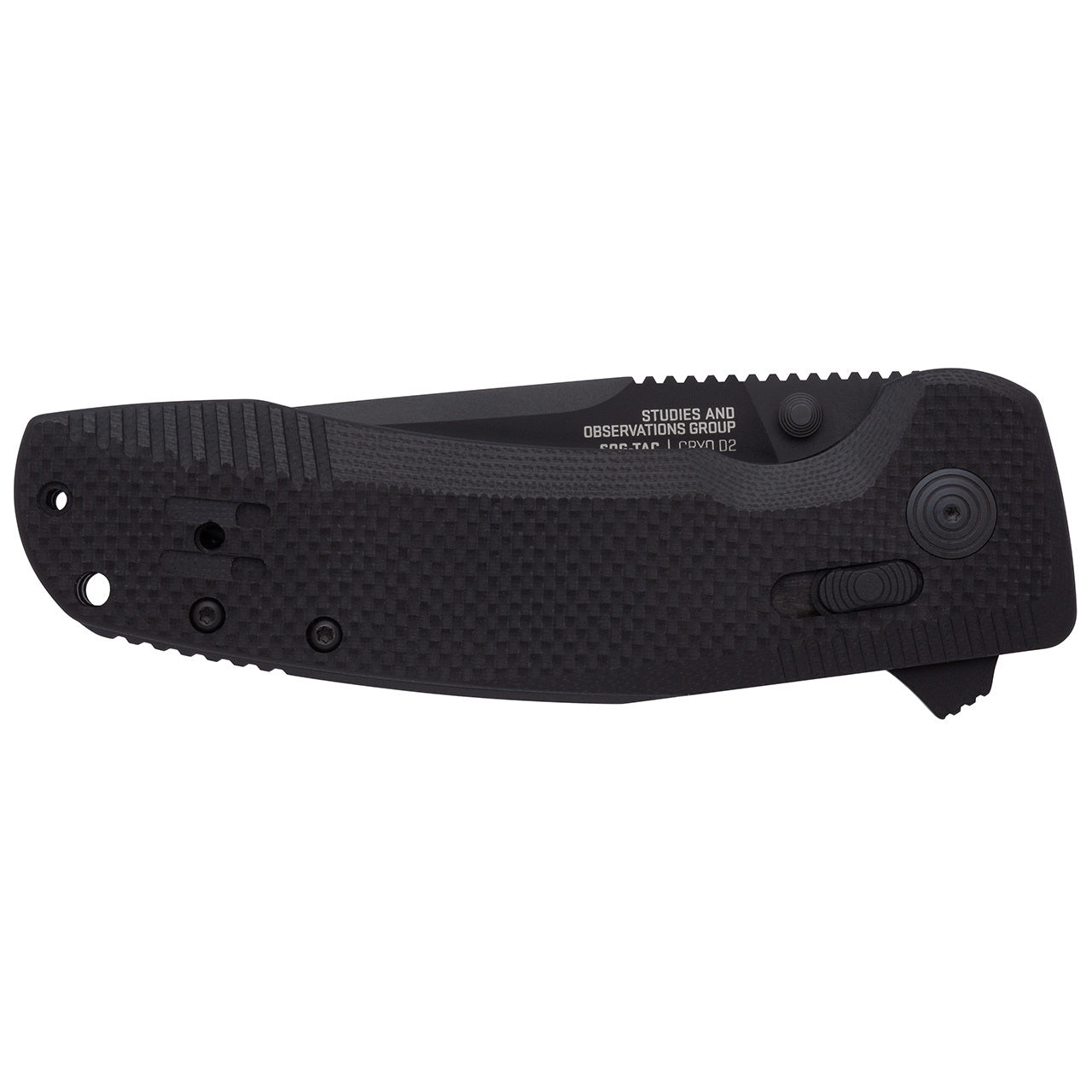 SOG TAC-XR Blackout Serrated Folding Knife