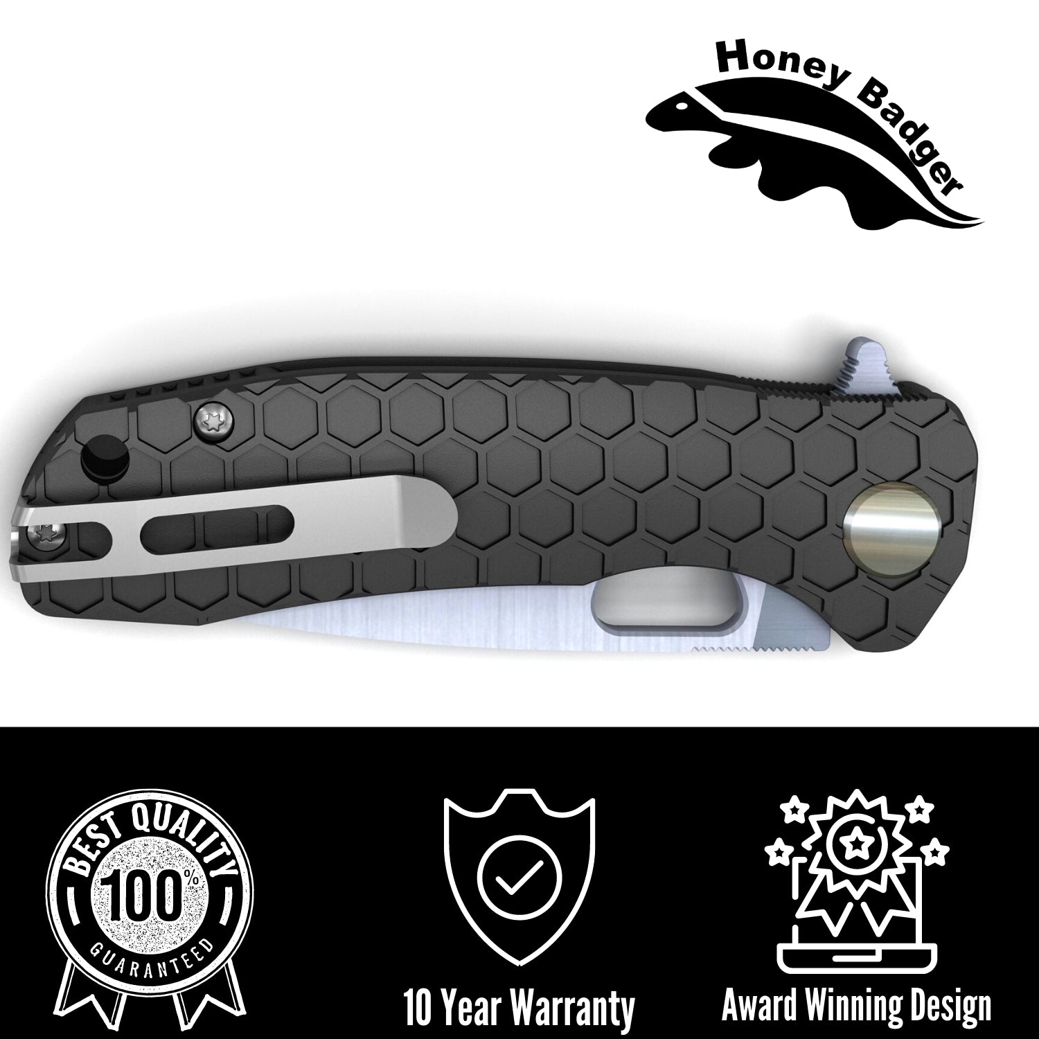 Honey Badger Large Drop Point Folding Knife