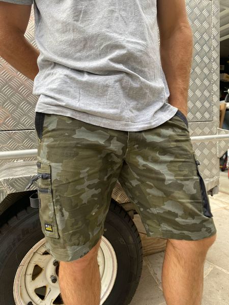 Bisley Flx & Move™ Stretch Canvas Camo Cargo Shorts - Limited Edition