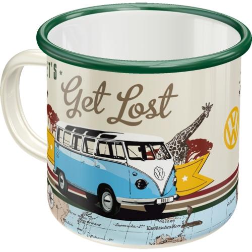 Nostalgic Art VW Enamel Mug - Let's Get Lost