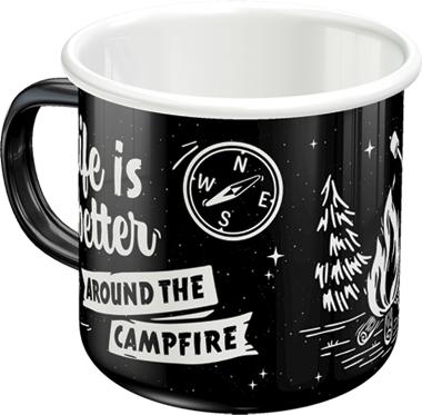Nostalgic Art Enamel Mug - Life is Better Round the Campfire