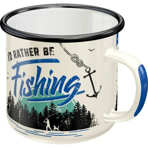Nostalgic Art Enamel Mug - I'd Rather Be Fishing