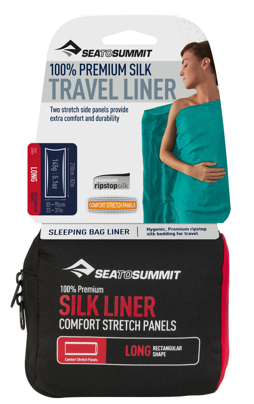 Sea to Summit 100% Premum Silk Travel Liner - Long Rectangular