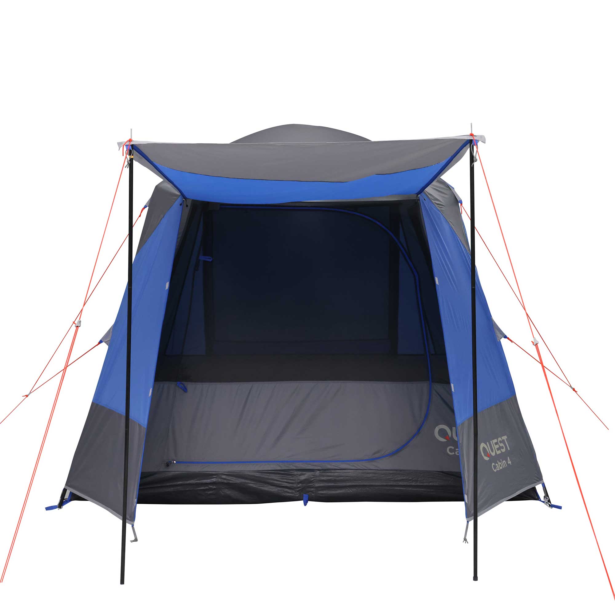 Quest Straight Wall Cabin Tent - 4 Person