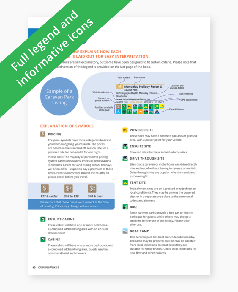 Caravan Parks Australia Wide Guidebook - 5th Edition