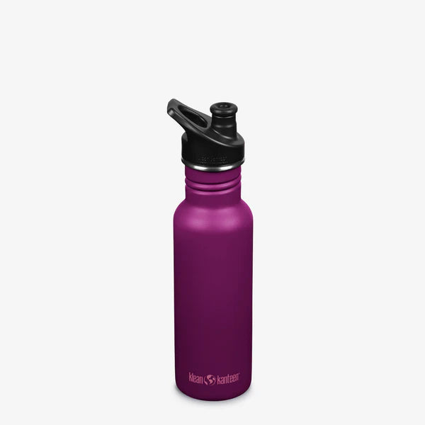 Klean Kanteen Classic Narrow Mouth Bottle with Sports Cap - 18oz/532mls