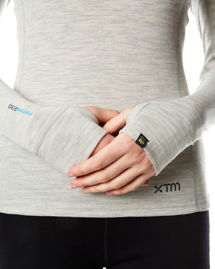 XTM 100% Merino Baselayer Ladies Long Sleeve Top - 230gsm