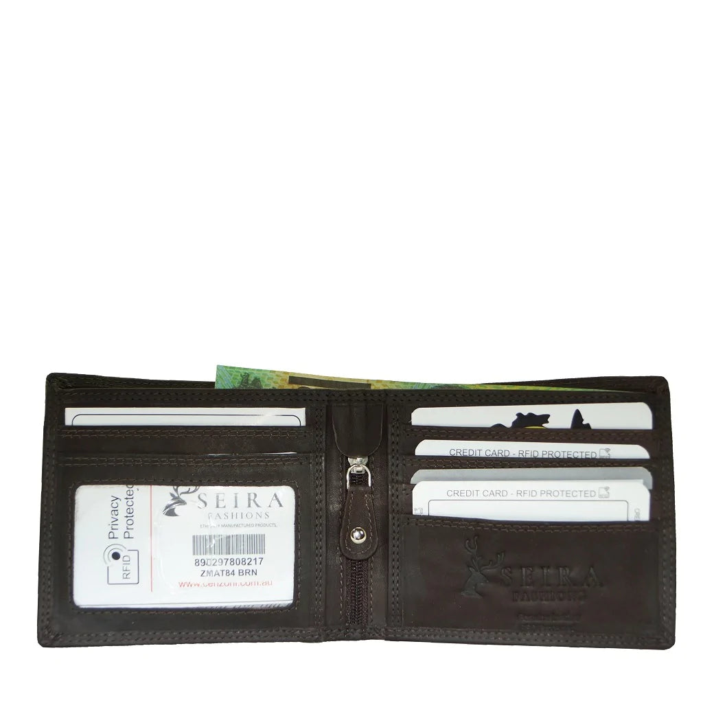 Seira Fashions Genuine Leather RFID Protected Wallet