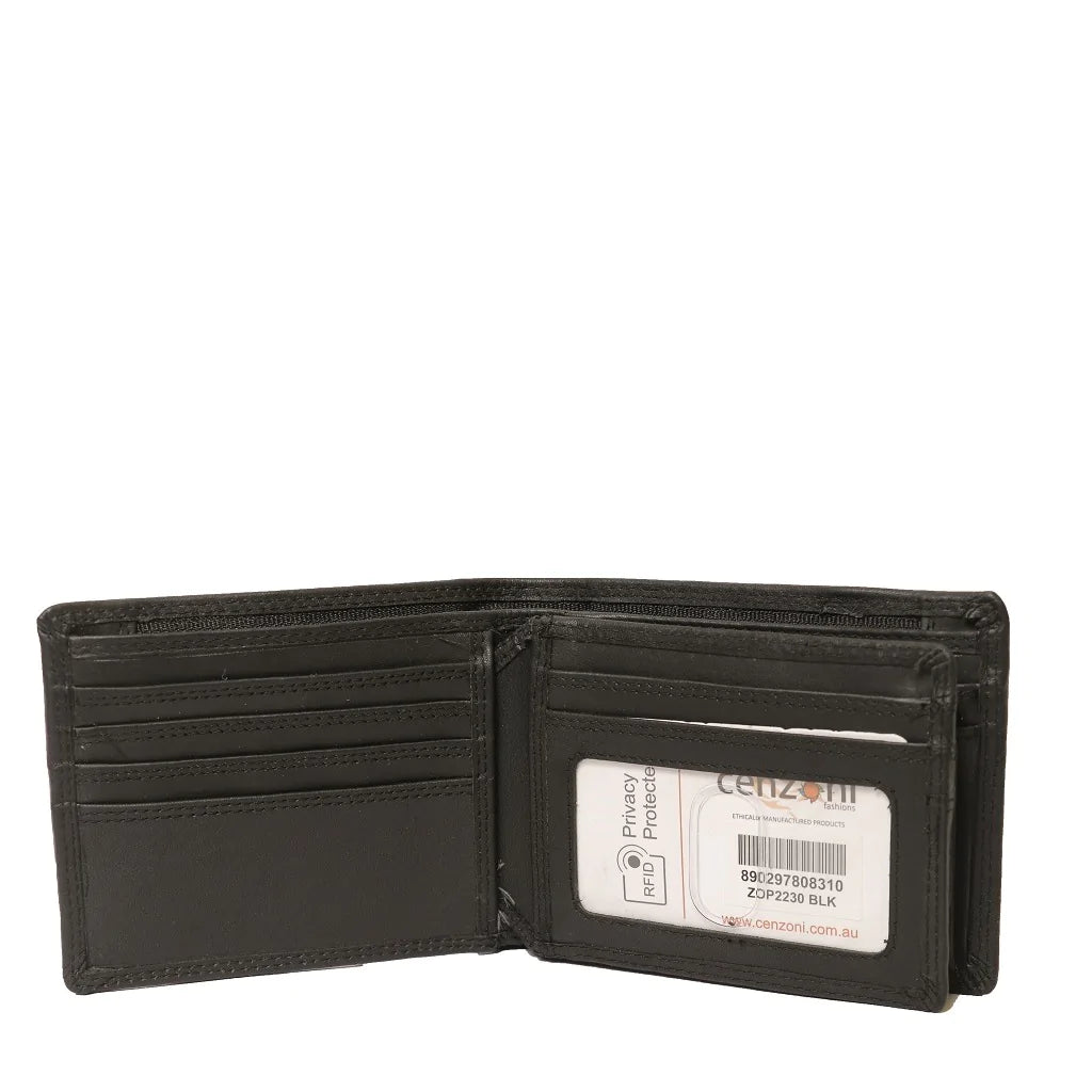 Cenzoni Genuine Leather RFID Protected Wallet