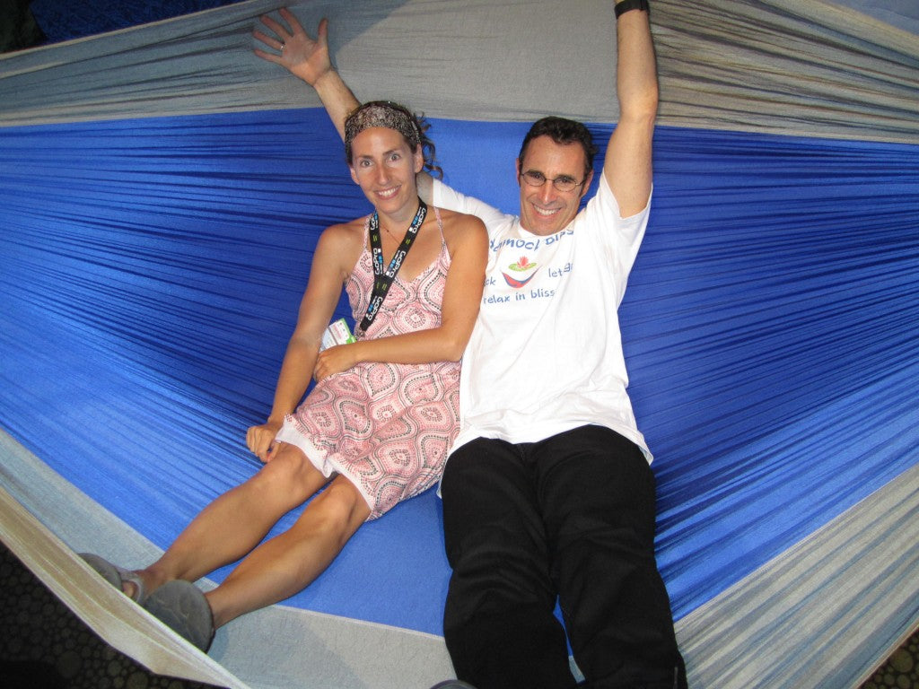 Hammock Bliss Triple Hammock - Blue/Silver