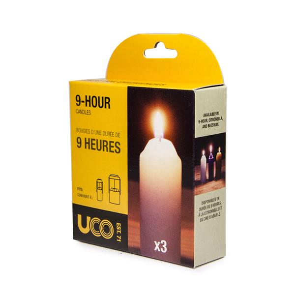 UCO 9 Hour Candles - 3 Pack