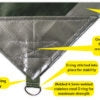 Heavy-Duty Durarig Tarpaulin - 12 x 20 ft